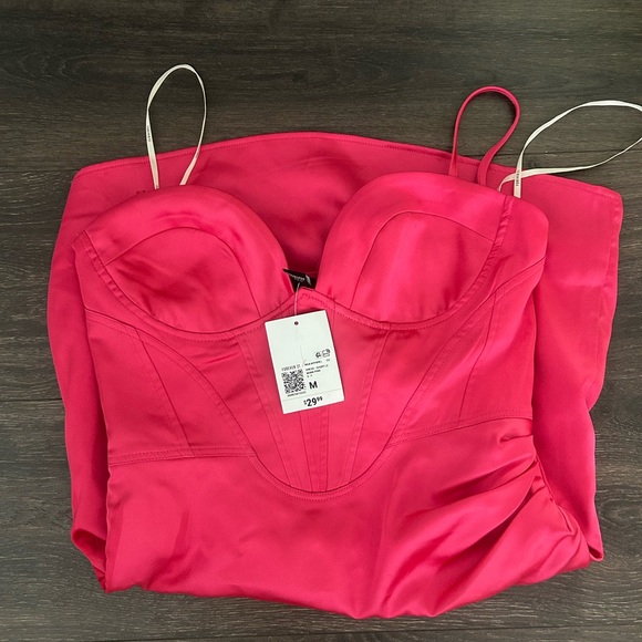 Pink Satin Forever 21 Dress - Picture 3 of 3